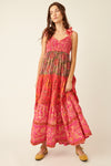 Free People Bluebell Maxi in Magenta Combo