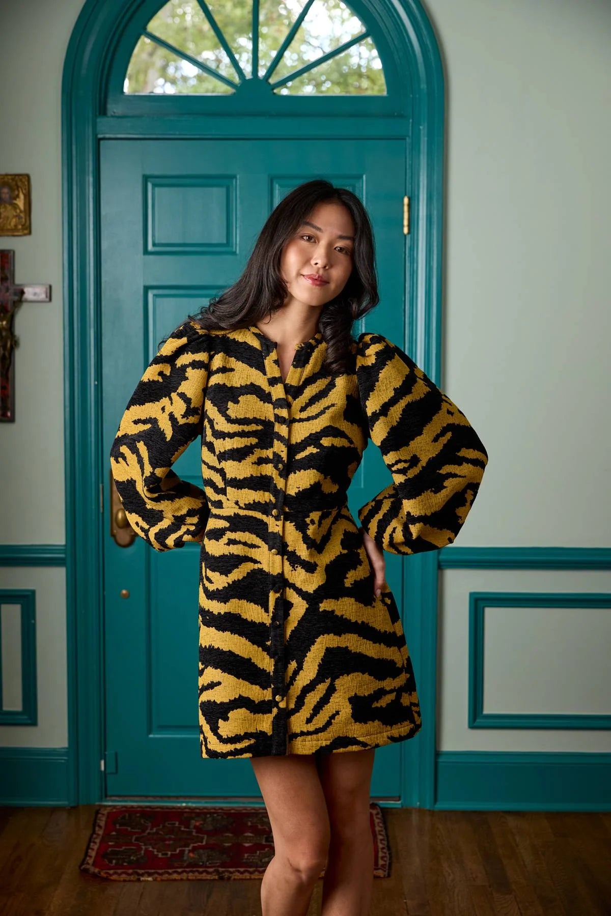 Alden Adair | Athena Dress in Noir Cat