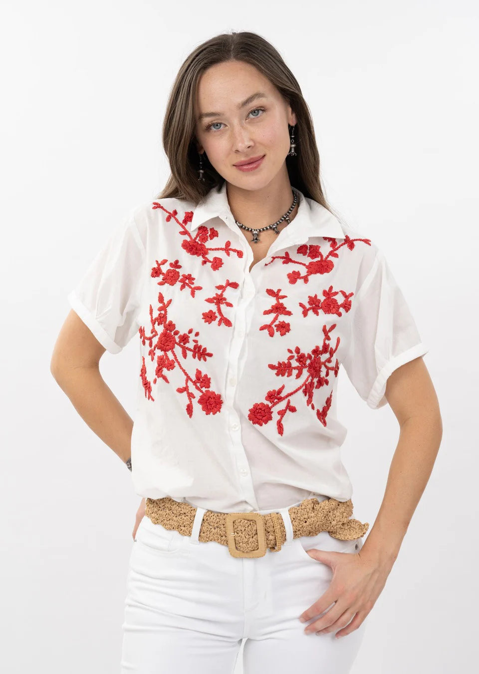 Ivy Jane | Red Paula Top