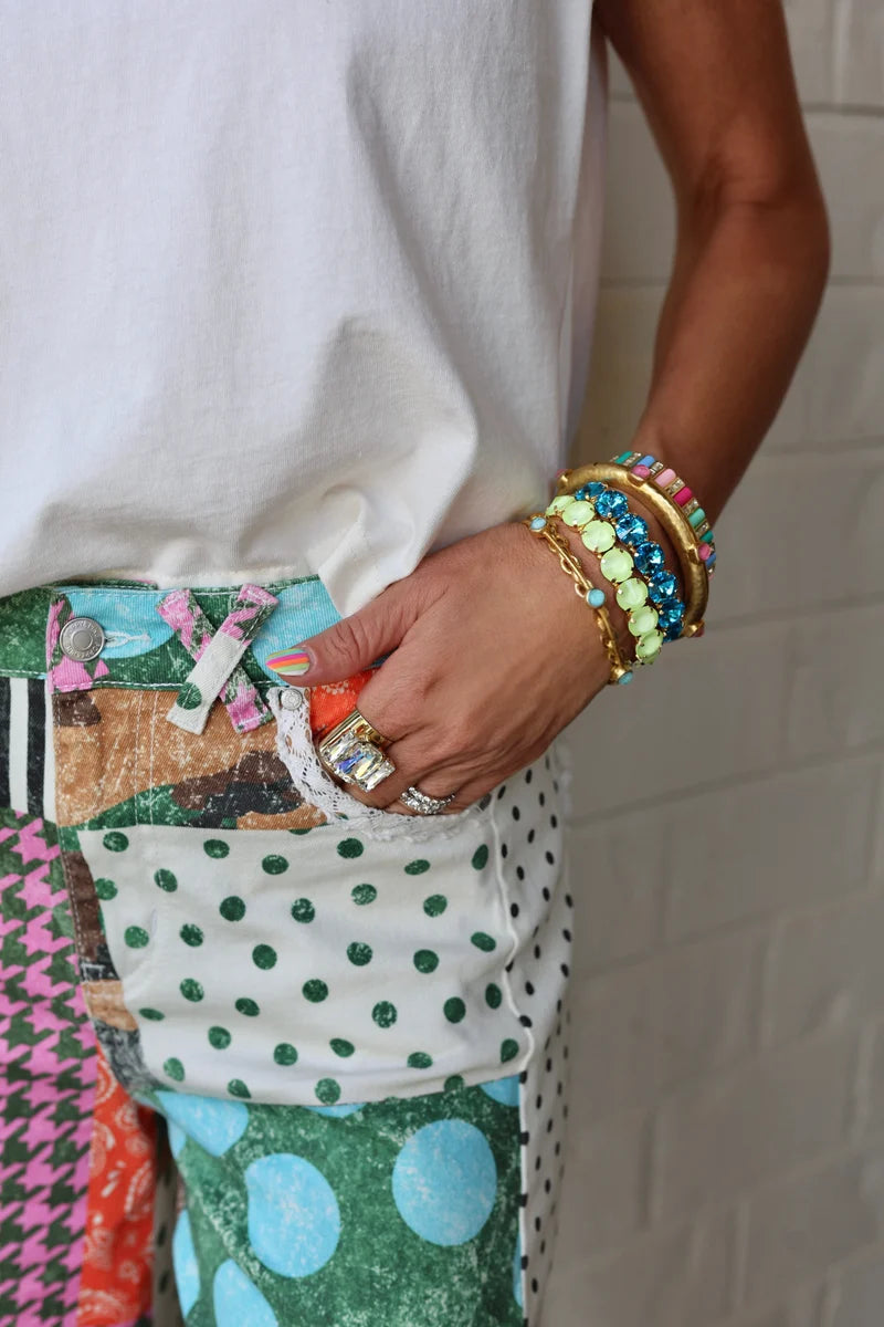 Poppy+Pine | Camo Patchwork Denim