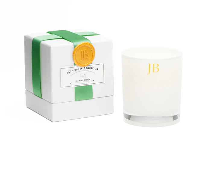 Jack Baker Candle | Leaves + Ember | White Box Collection