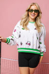 Queen of Sparkles Scattered Golf Icon Sweatshirt (XL)
