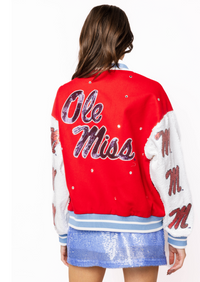 Queen of Sparkles | Ole Miss Bomber Letterman Jacket