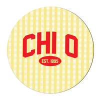 3 inch Gingham Sorority Buttons