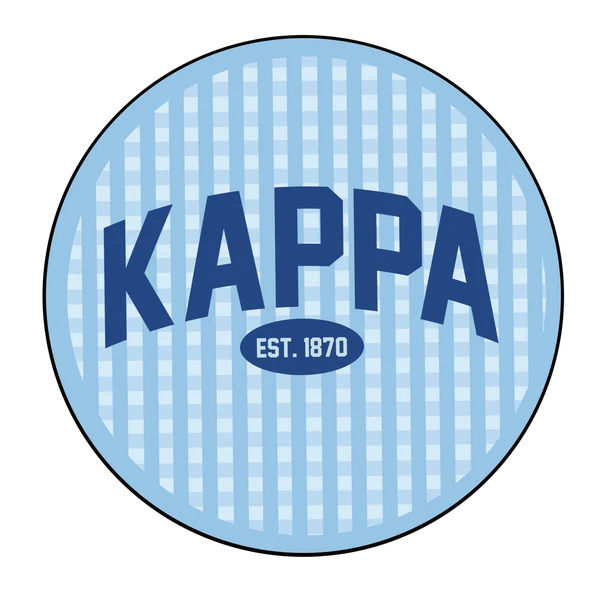 3 inch Gingham Sorority Buttons