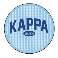 3 inch Gingham Sorority Buttons