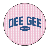 3 inch Gingham Sorority Buttons