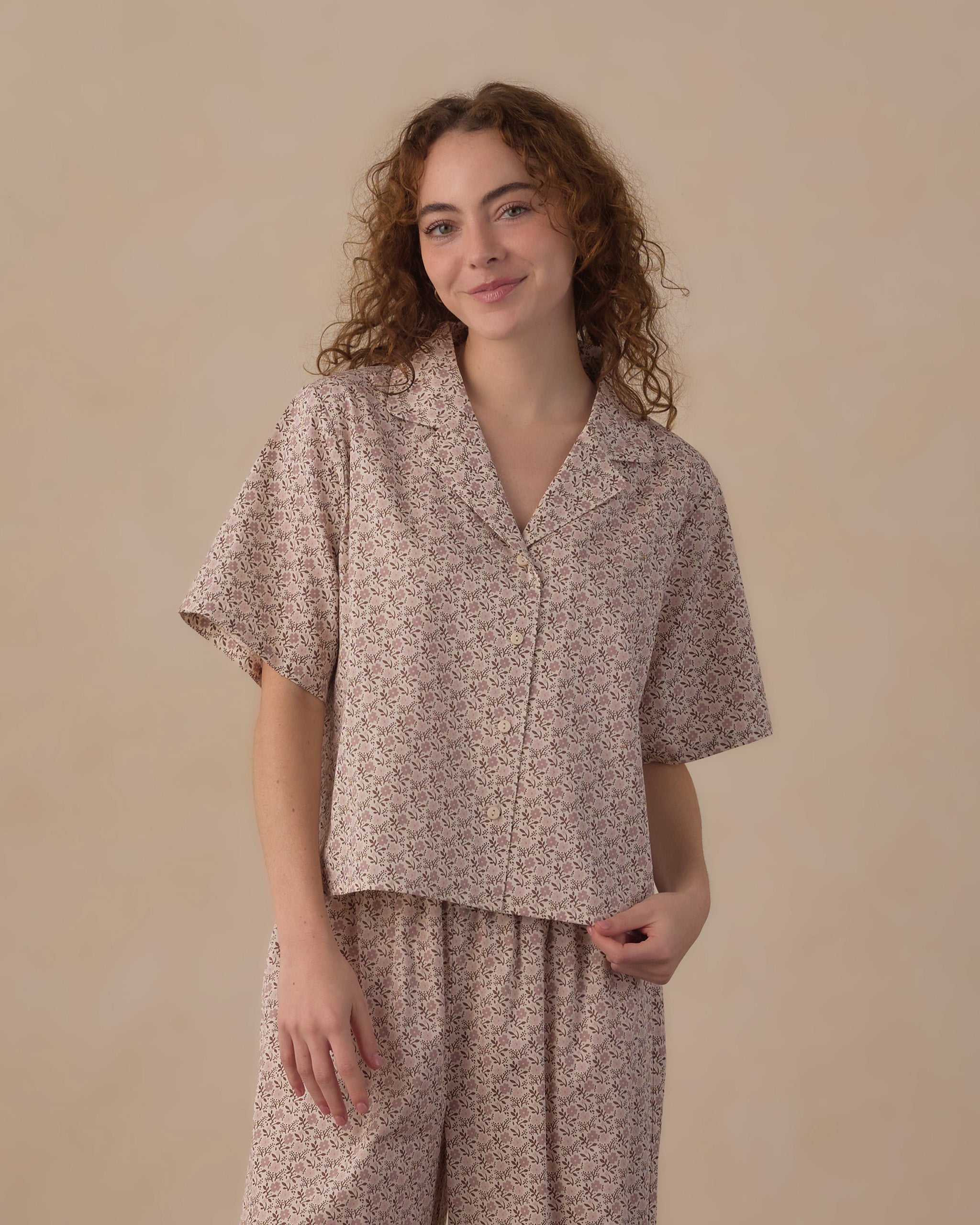 Rylee+Cru | Mauve/Lilac Primrose Pajama Vintage Set