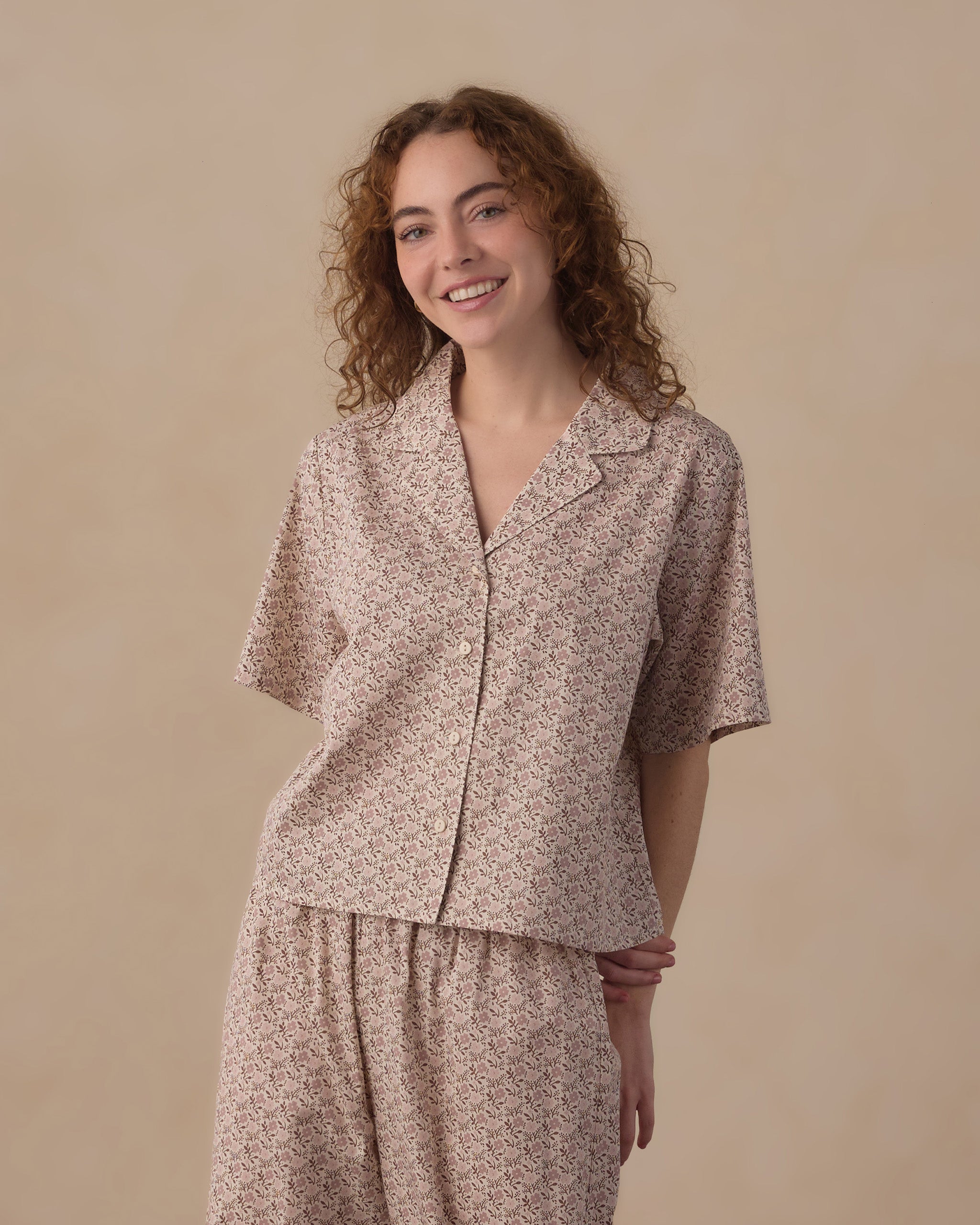 Rylee+Cru | Mauve/Lilac Primrose Pajama Vintage Set