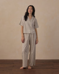 Rylee+Cru | Blue/Grey Fleur Pajama Vintage Set