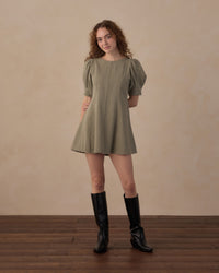 Rylee+Cru | Dark Sage Levi Denim Mini Dress