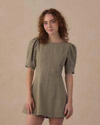 Rylee+Cru | Dark Sage Levi Denim Mini Dress