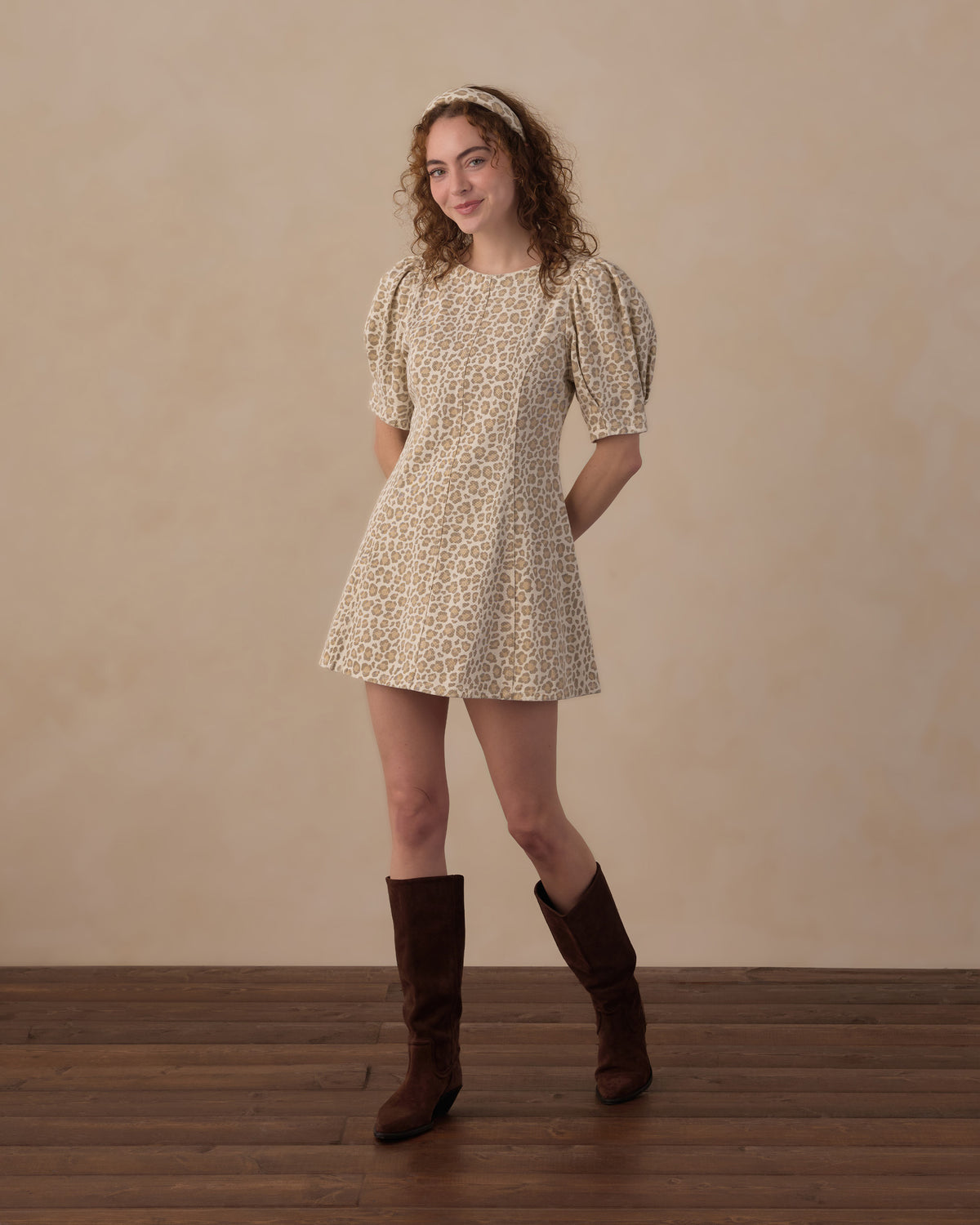 Rylee+Cru | Levi Mini Dress in Leopard