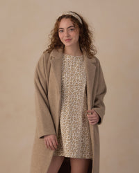 Rylee+Cru | Presley Longline Coat in Stone