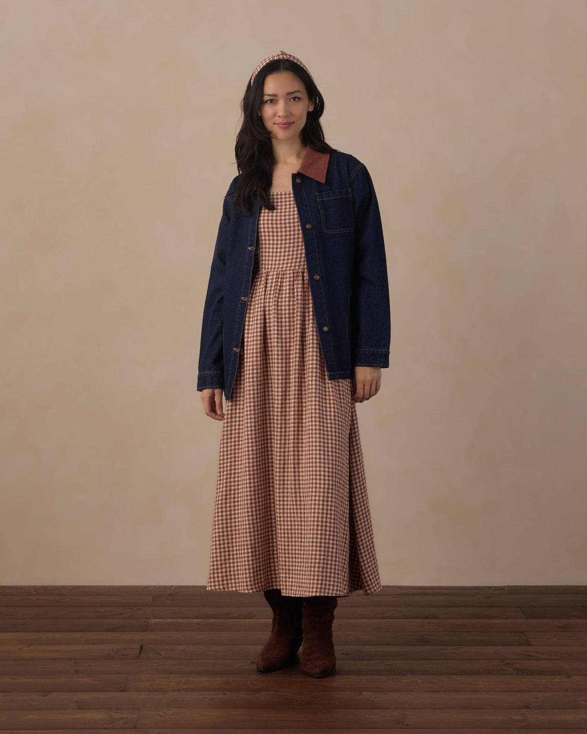 Rylee+Cru | Denim Barn Jacket in Dark Indigo