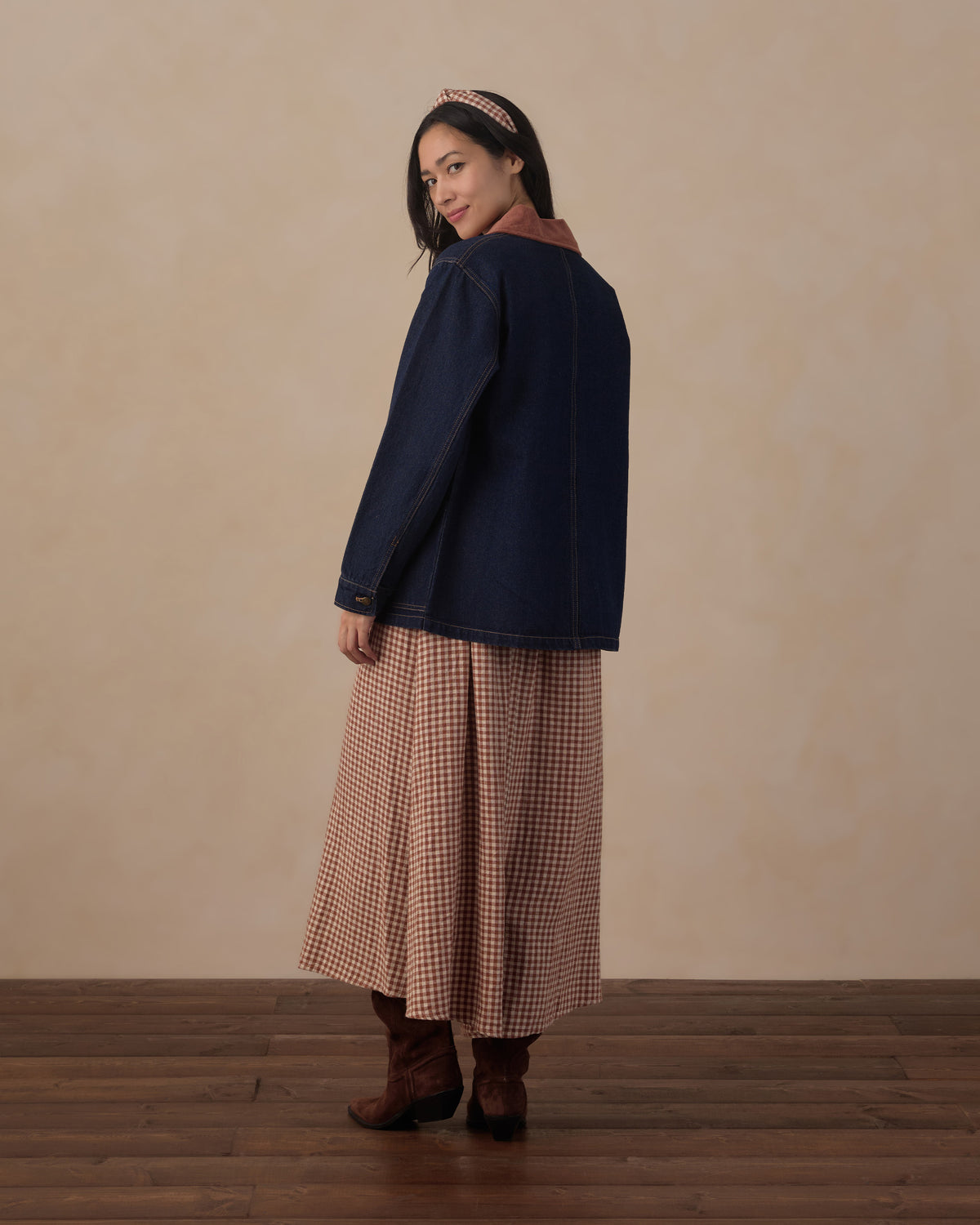 Rylee+Cru | Denim Barn Jacket in Dark Indigo