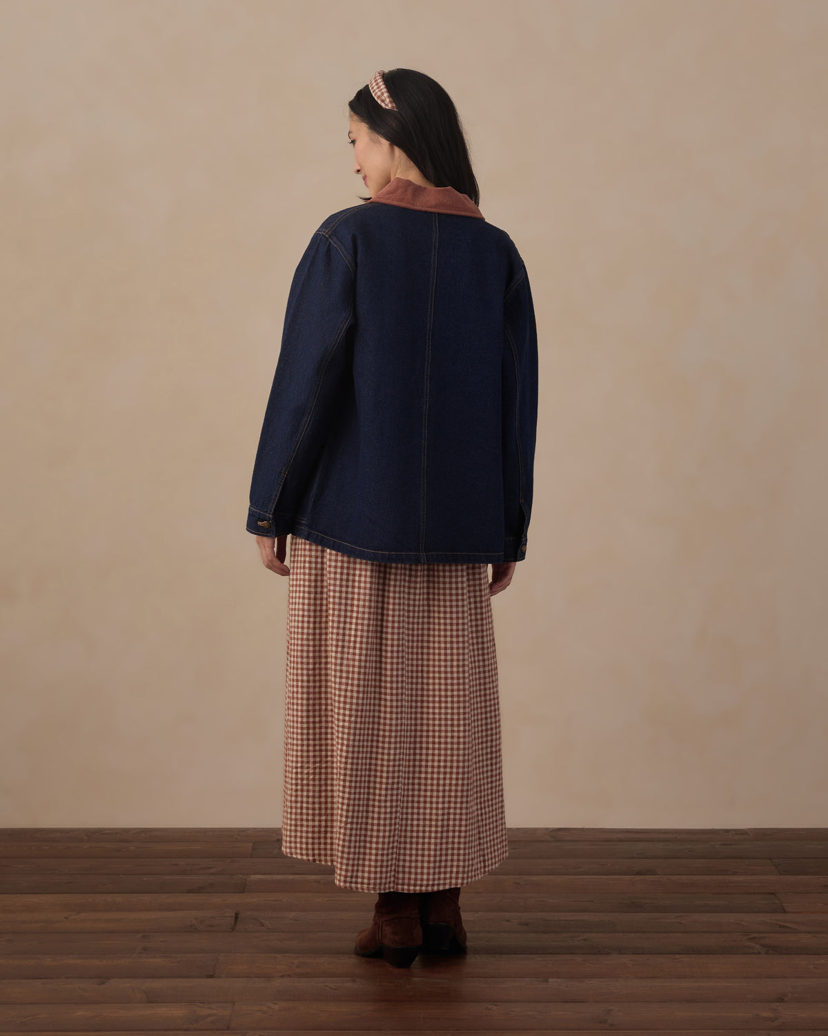 Rylee+Cru | Denim Barn Jacket in Dark Indigo