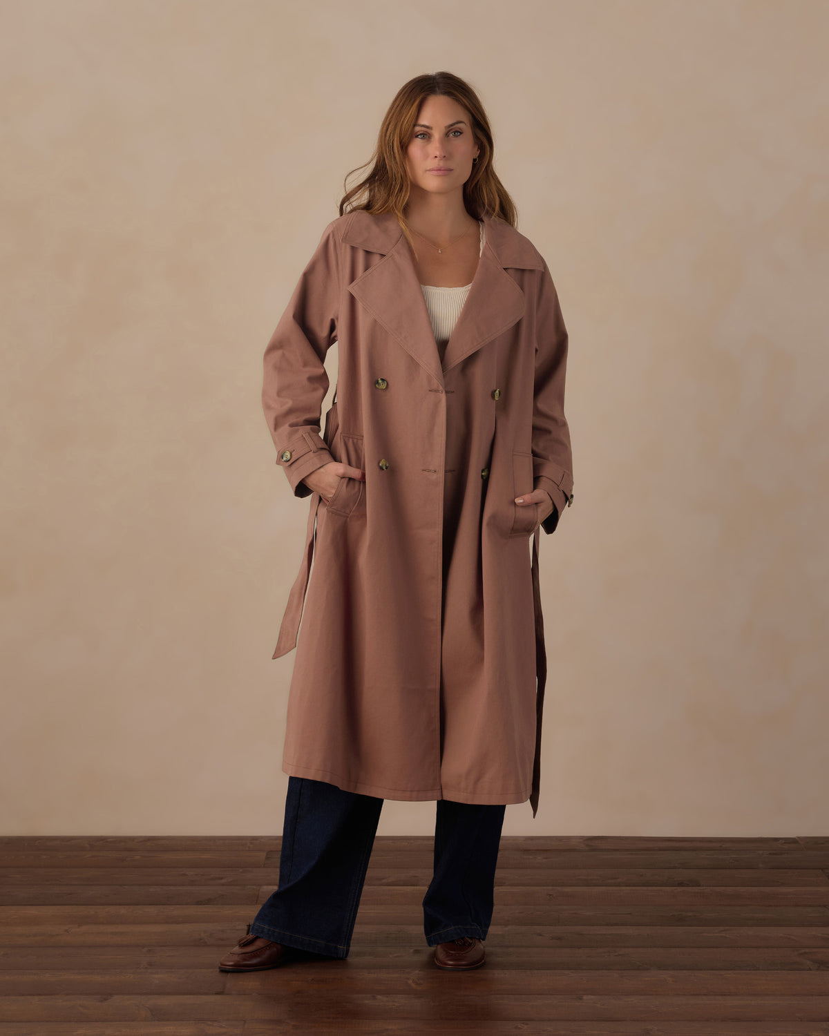 Rylee+Cru | Trench Coat in Clay
