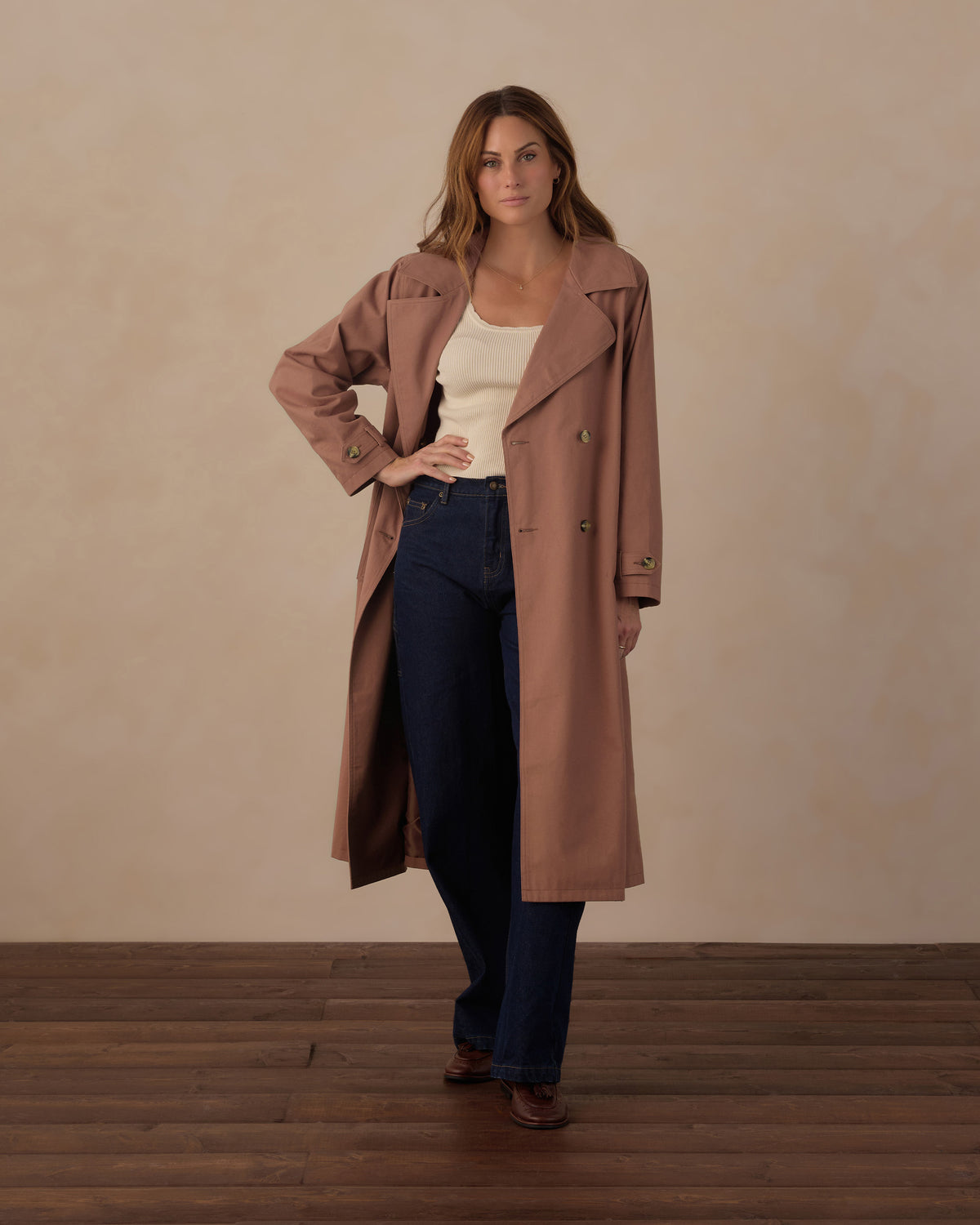 Rylee+Cru | Trench Coat in Clay
