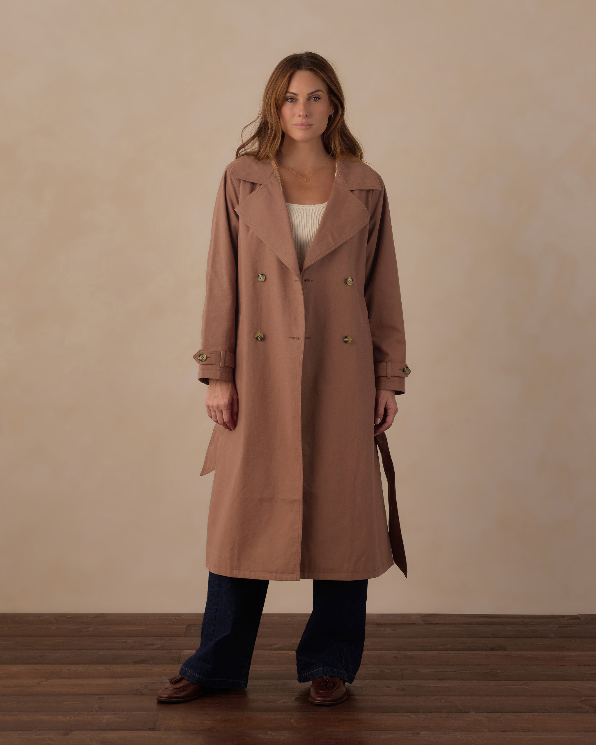 Rylee+Cru | Trench Coat in Clay