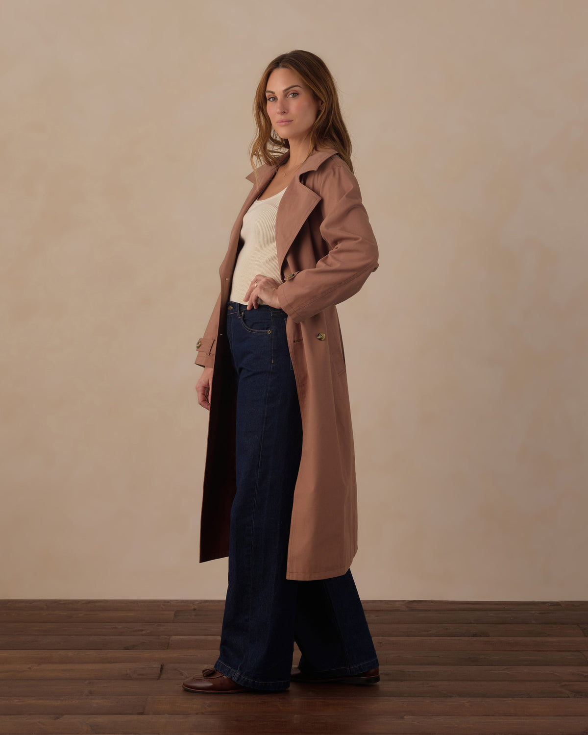 Rylee+Cru | Trench Coat in Clay