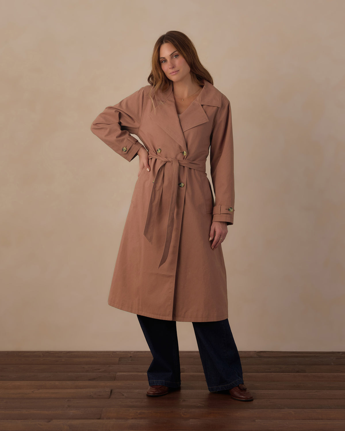 Rylee+Cru | Trench Coat in Clay