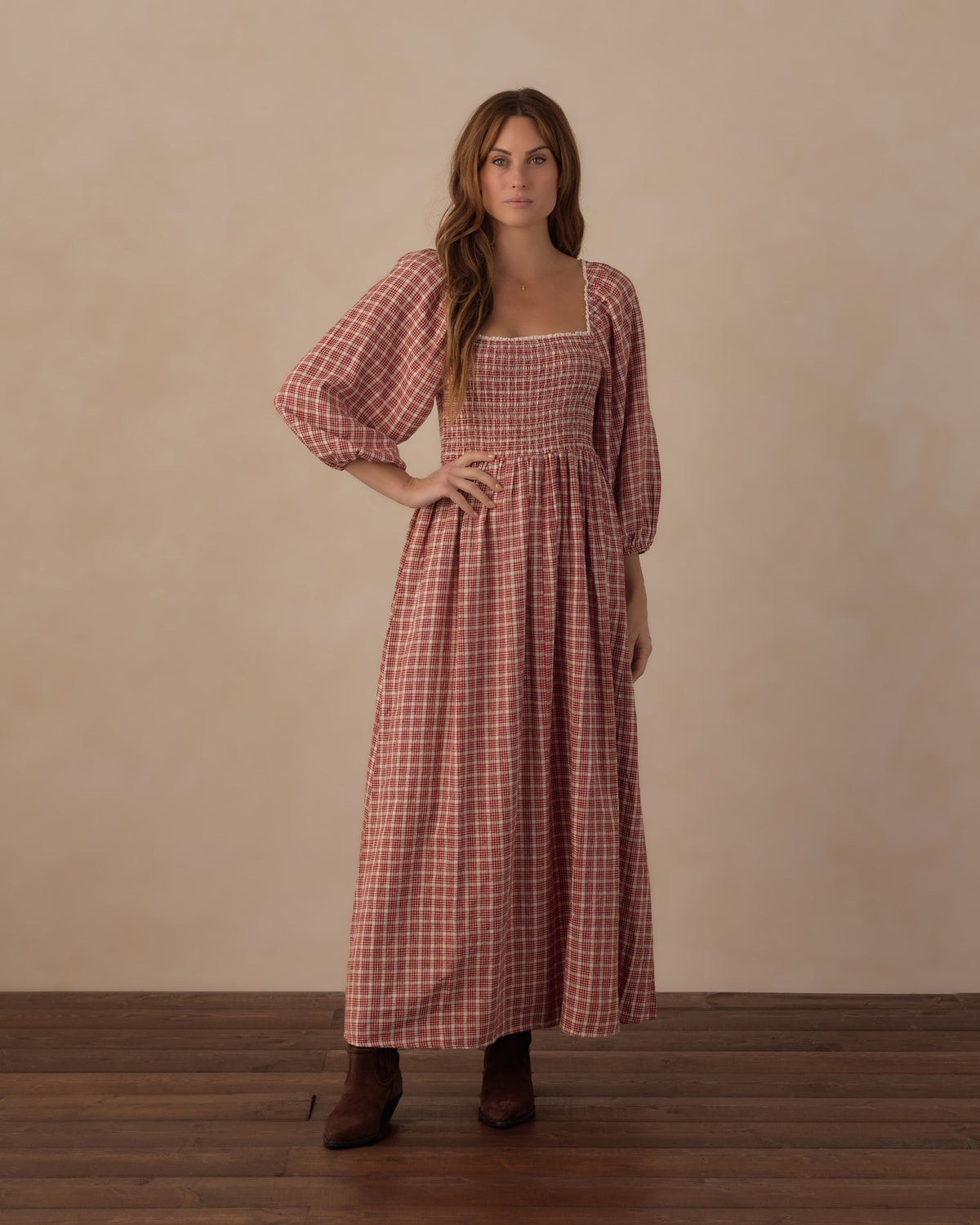 Rylee + Cru | Della Dress in Vintage Plaid