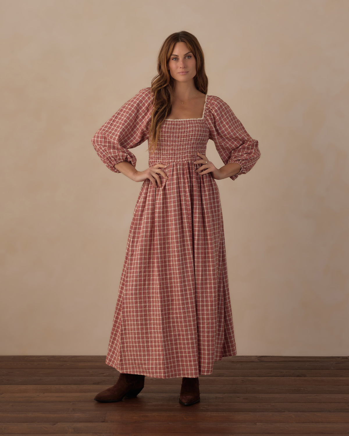 Rylee + Cru | Della Dress in Vintage Plaid
