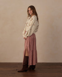 Rylee+Cru Ruby Bobble Boxy Crop Cardigan