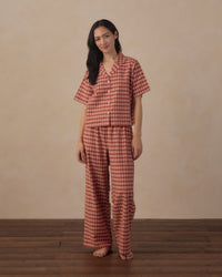 Rylee + Cru | Pajama Set in Ruby Plaid
