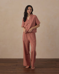 Rylee + Cru | Pajama Set in Ruby Plaid
