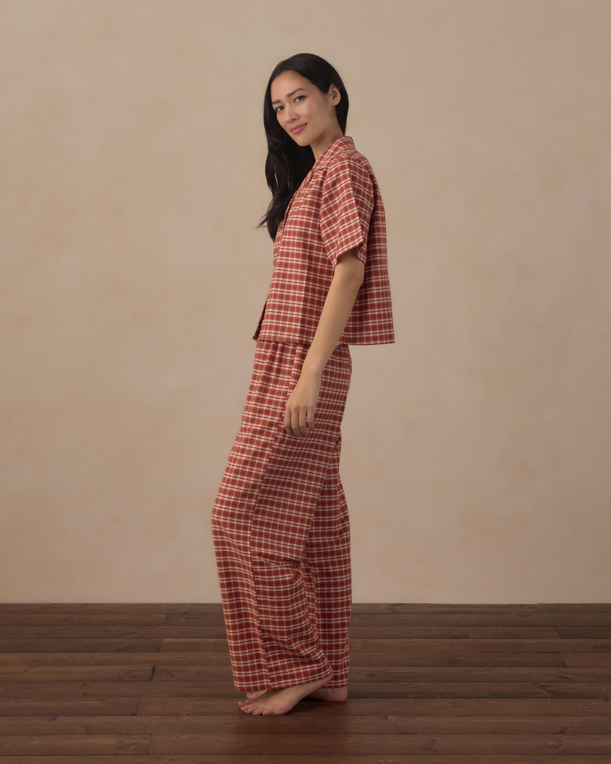 Rylee + Cru | Pajama Set in Ruby Plaid