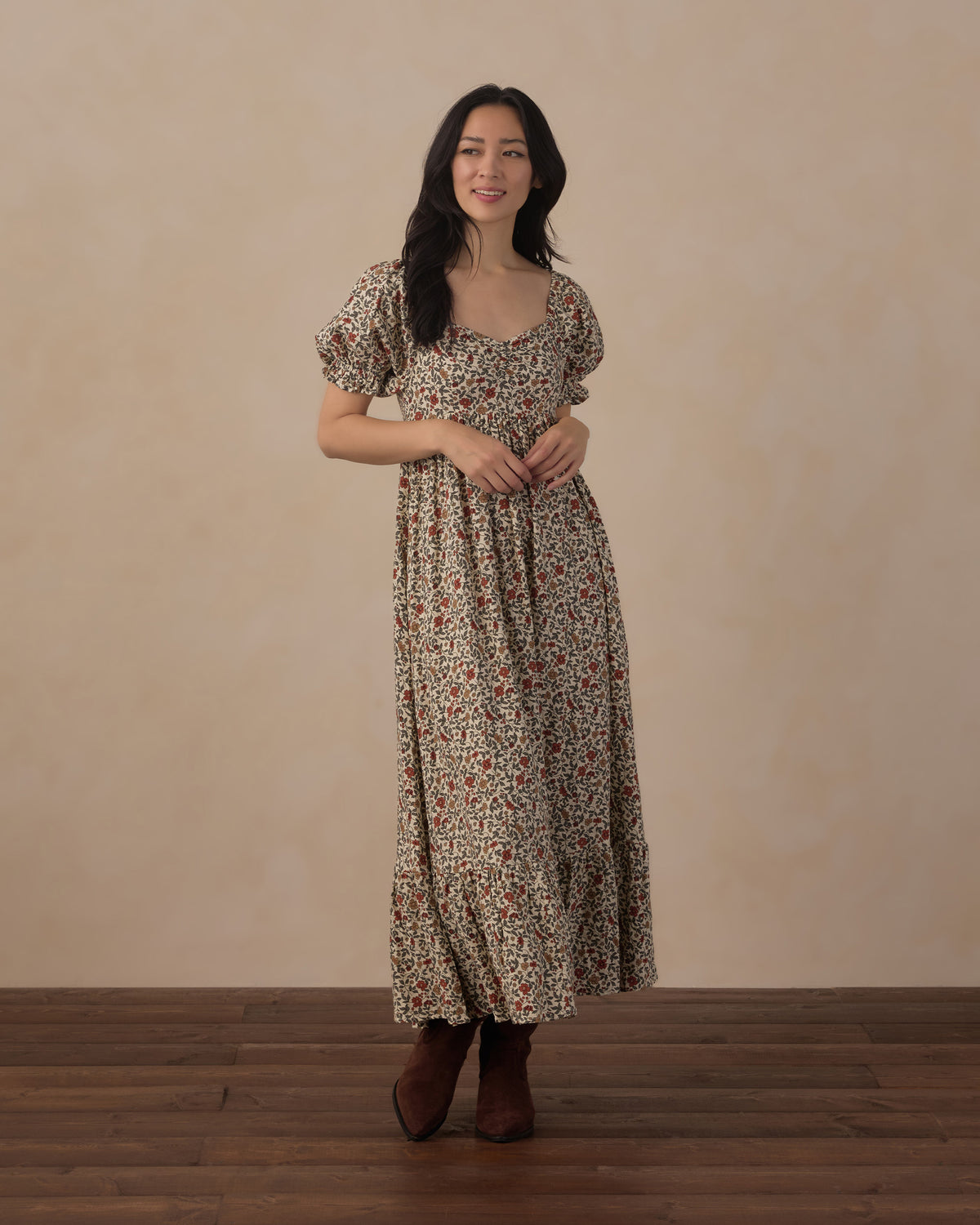 Rylee + Cru | Chloe Dress in Holiday Floral