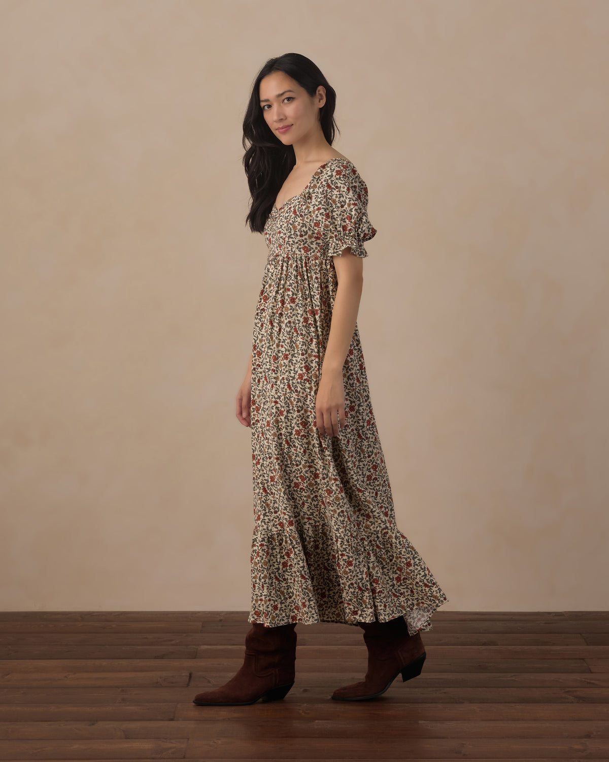 Rylee + Cru | Chloe Dress in Holiday Floral