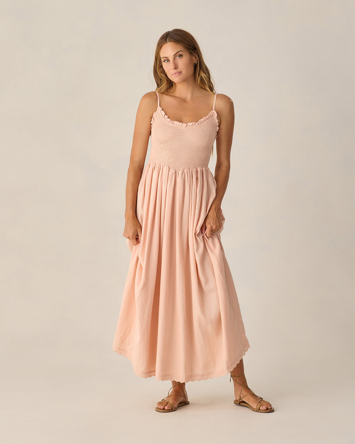 Rylee+Cru Chrissy Blush Dress