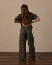 Rylee + Cru | Pajama Set in Evergreen Bouquet