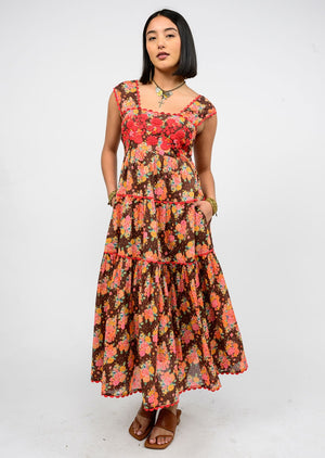 Sister Mary Rosa Floral Midi Dress