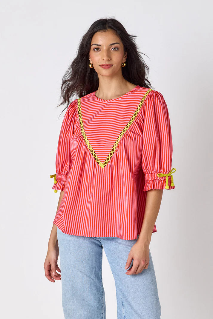 Crosby Addy Top in Rosy Ribbon