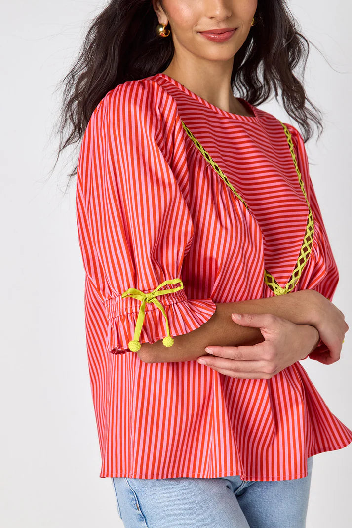Crosby Addy Top in Rosy Ribbon