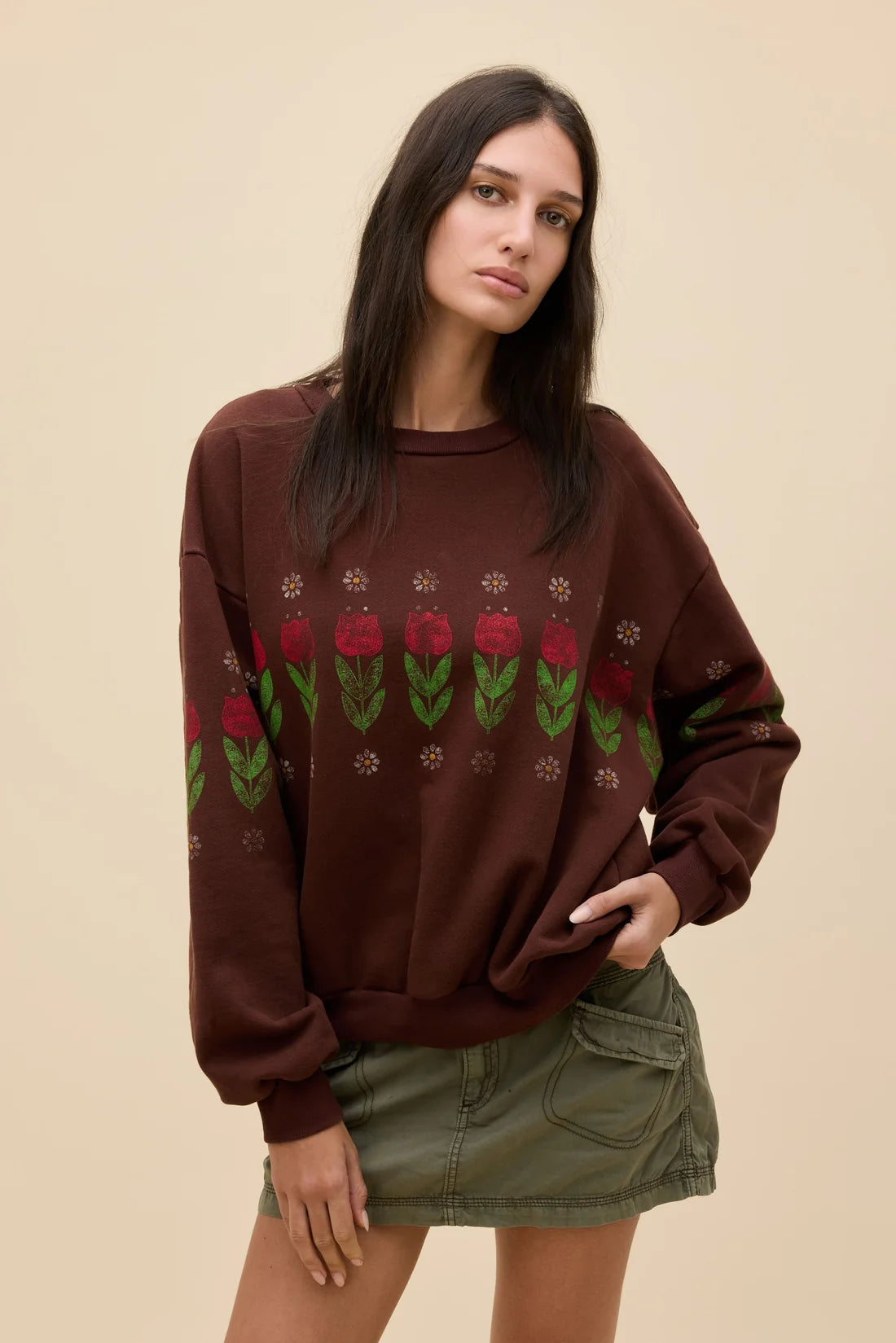 Daydreamer | Camp Flowers Oversized Sweatshirt
