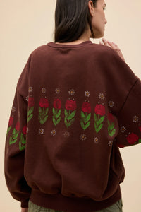 Daydreamer | Camp Flowers Oversized Sweatshirt