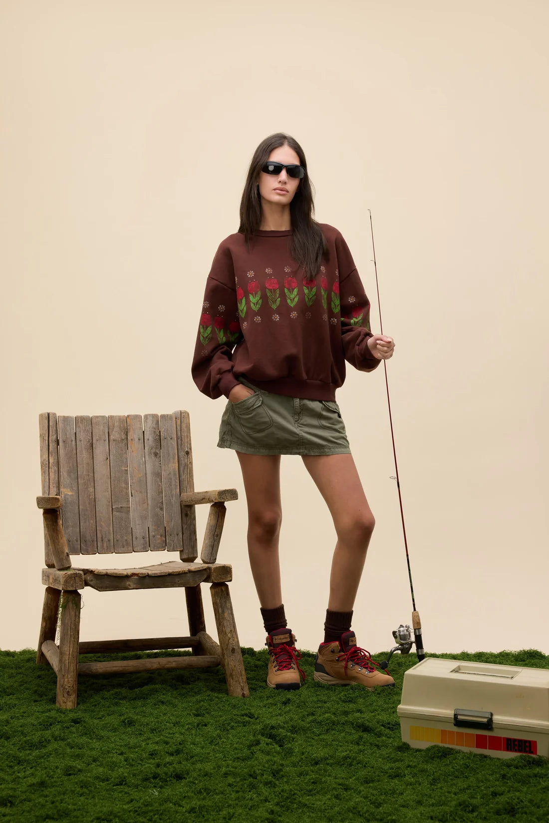 Daydreamer | Camp Flowers Oversized Sweatshirt