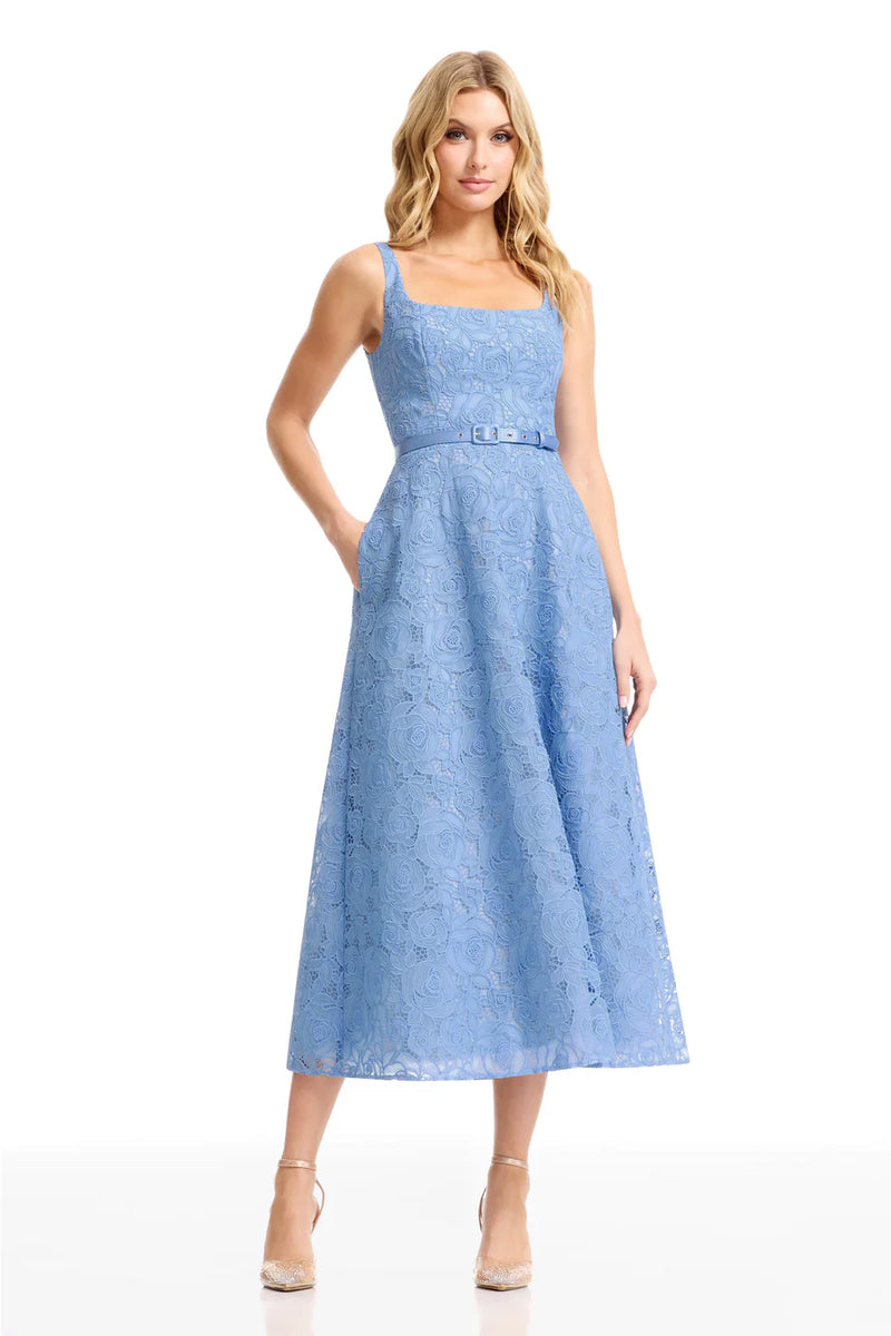 floral midi flare dress Sleeveless Floral Midi Fit And Flare Dress | Fit and Flare