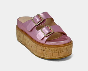 ShuShop Lucinda Metallic Platform in Pink