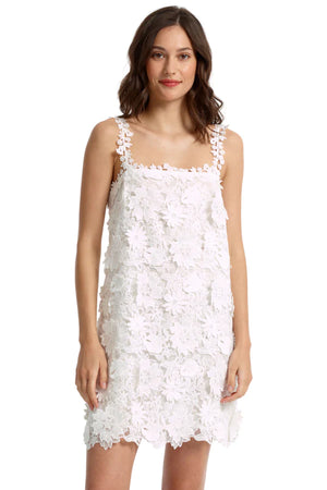 Stellah Lace White Mini Dress