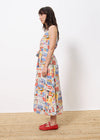 FRNCH Achouak Printed Midi Dress