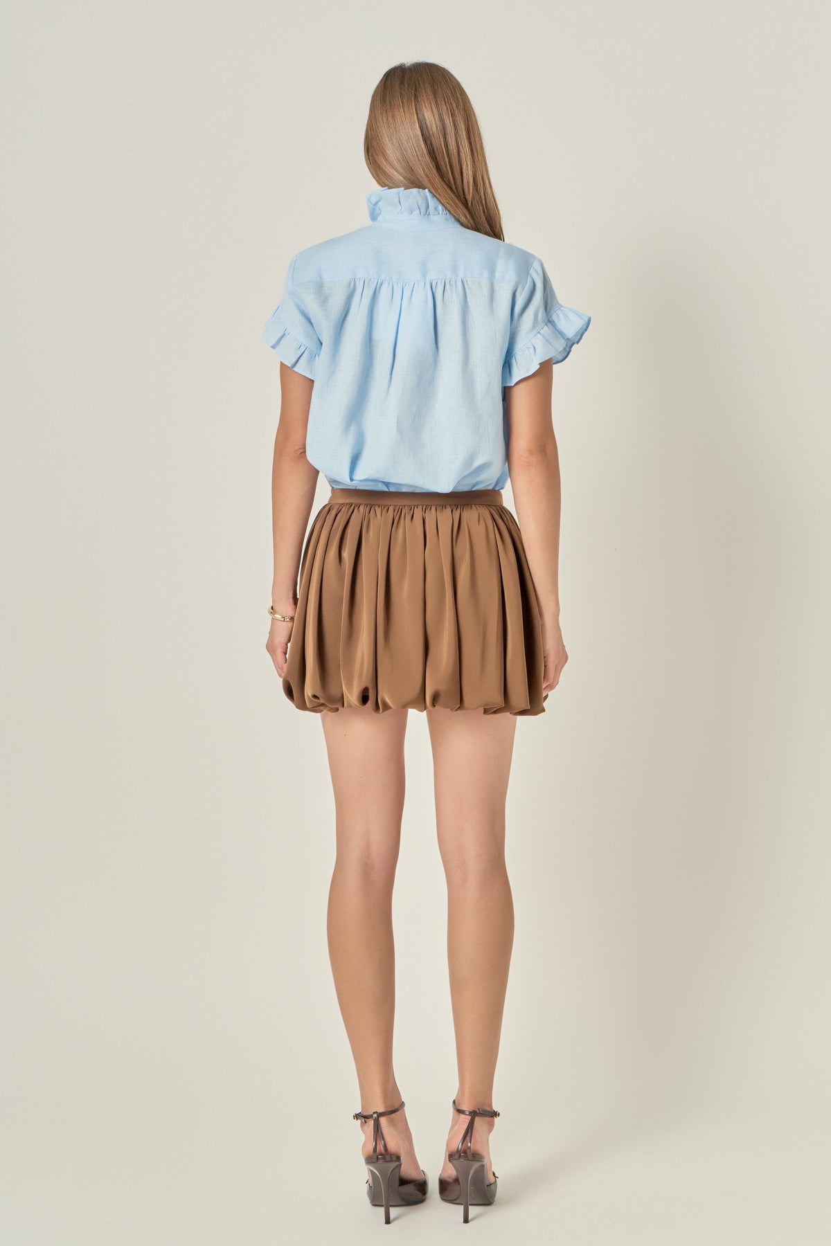 Endless Rose | Brown Balloon Mini Skort