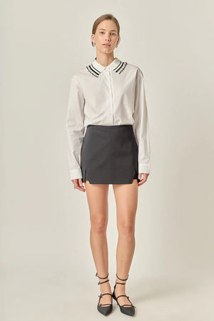 English Factory White Collar Pointed Shirt
