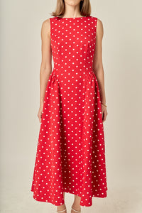 Endless Rose Red Polka Dot Maxi (1 MEDIUM)