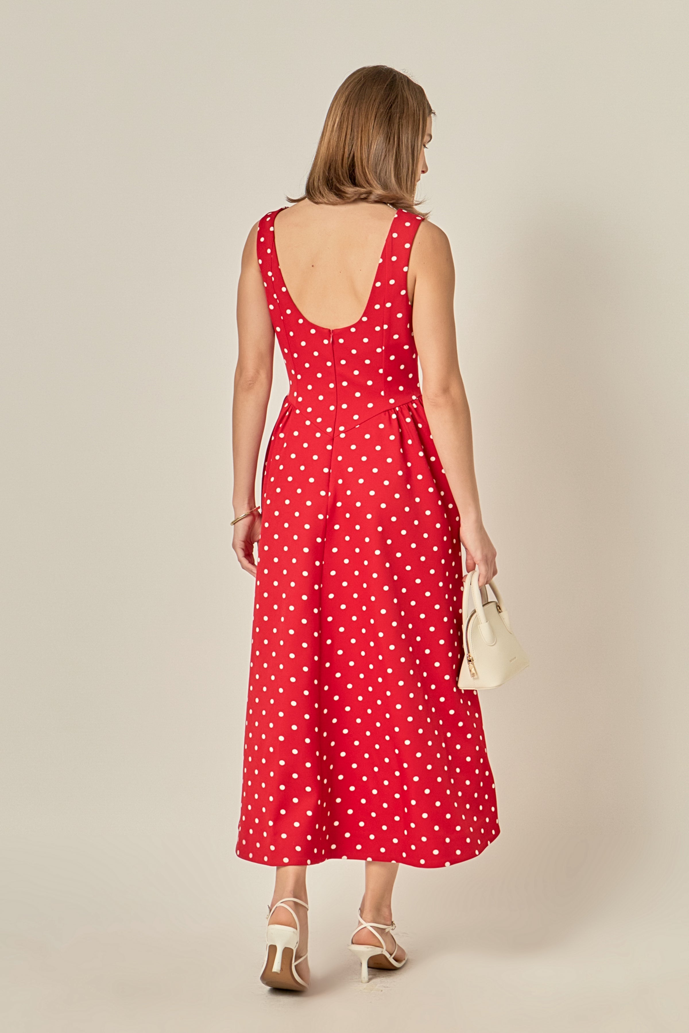 Endless Rose Red Polka Dot Maxi (1 MEDIUM)